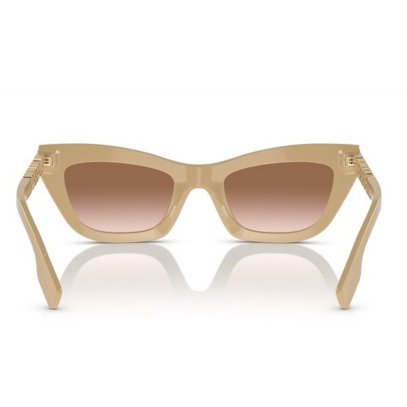 NEW BURBERRY CAT EYE SUNGLASSES BE4409 4092/13 BEIGE BROWN EYEWEAR BE4409 409213 - Picture 5 of 7